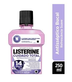Antisséptico Bucal Listerine 250 ml Cuidado Total Sem Álcool