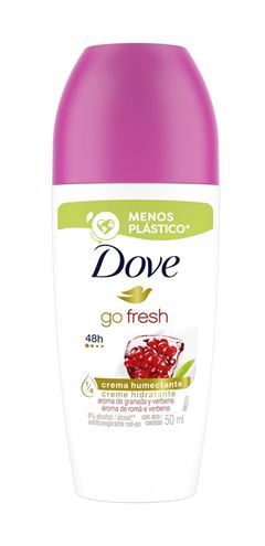 Desodorante Roll On Antitranspirante Dove Go Fresh 50 ml Romã e Verbena
