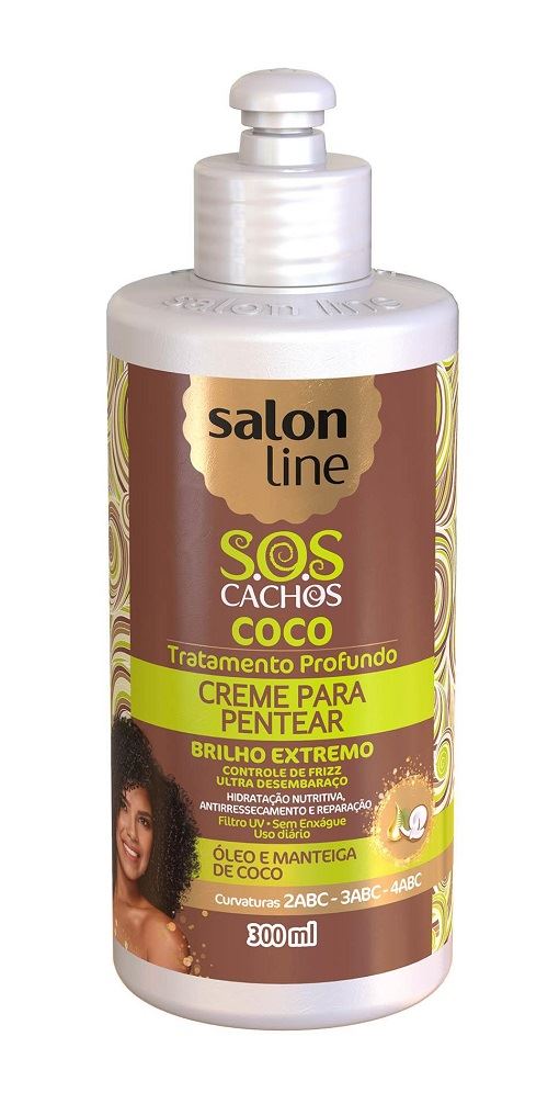 Creme para Pentear Salon Line S.O.S Cachos 300 ml Coco