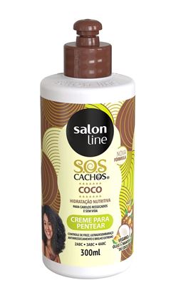 Creme para Pentear Salon Line S.O.S Cachos 300 ml Óleo de Coco