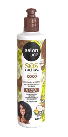 Ativador de Cachos Salon Line S.O.S Cachos 300 ml Óleo de Coco