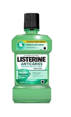 Antisséptico Bucal Listerine 500 ml Anticáries Sem Álcool