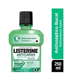 Antisséptico Bucal Listerine 250 ml Anticáries Sem Álcool
