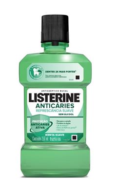 Antisséptico Bucal Listerine 250 ml Anticáries Sem Álcool