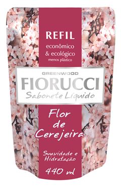 Sabonete Liquido Fiorucci Refil 440 ml Flor de Cerejeira