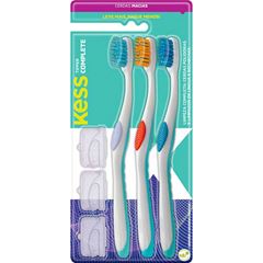 Escova Dental Kess Tipper Complete Macia 3 unidades