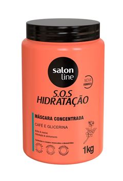 Máscara Concentrada Salon Line S.O.S Hidratação 1 Kg Café e Glicerina
