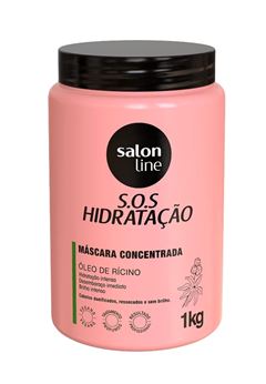 Máscara de Hidrataçao Salon Line S.O.S Hidratação 1 kg Óleo de Rícino