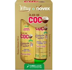 Kit Shampoo + Condicionador Novex Vitay 300 ml Óleo de Coco