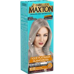 Coloração Maxton Kit Prático Louro Cinza Claríssimo Super Intenso 10.111