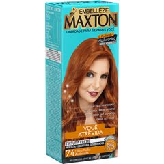 Coloração Maxton Kit Prático Louro Médio Acobreado 7.4