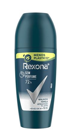 Desodorante Roll On Antitranspirante Rexona Men 50 ml Sem Perfume