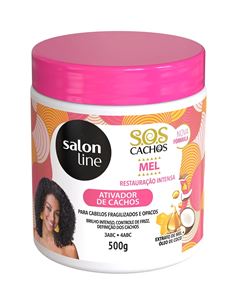 Ativador de Cachos Salon Line S.O.S Cachos 500 gr Mel e Óleo de Argan