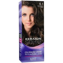 Coloração Keraton Selfie 50g 6.1 Louro Escuro Cinza