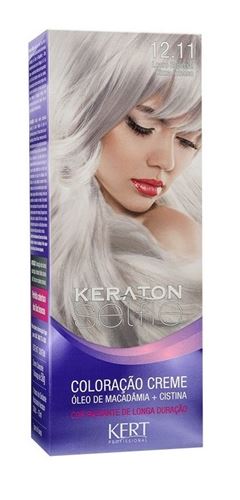 Coloração Keraton Selfie 50 gr Louro Especial Cinza Intenso 12.11