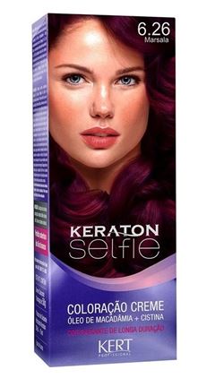 Coloração Keraton Selfie 50 gr Marsala 6.26