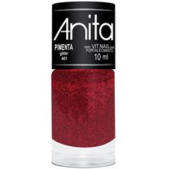 Esmalte Anita Sem Blister Glitter 10 ml Pimenta