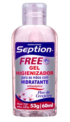 Alcool Gel Higienizador Seption Free 60 ml Flor Cerejeira 
