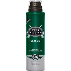 Desodorante Aerossol Très Marchand 150ml Masculino Classic
