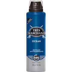 Desodorante Aerossol Très Marchand 150ml Masculino Ocean