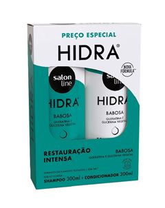 Kit Shampoo Mais Condicionador Salon Line Hidra Babosa 300 ml Cada Restauracão Profunda 