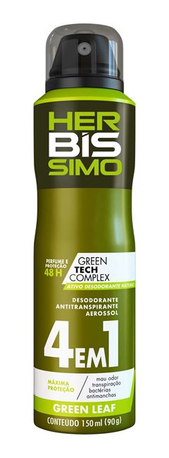 Desodorante Aerosol Herbíssimo Masculino 150 ml Green Leaf