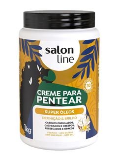 Creme para Pentear Salon Line 1 kg Hidratacão Profunda Super Oleos