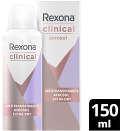 Desodorante Aerosol Antitranspirante Rexona Clinical 150 ml Extra Dry