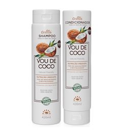 Kit Shampoo + Condicionador Vou de Coco  Griffus 420 ml Nutrição Imediata