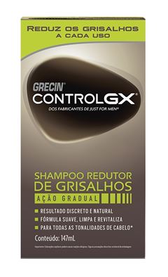 Shampoo Grecin Control GX 147 ml Redutor de Grisalhos 