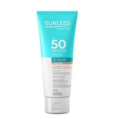 Protetor Solar Facial Sunless 60 g Base Media Fps 50 
