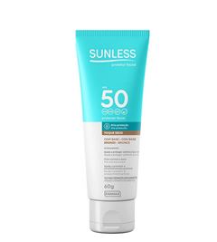 Protetor Solar Facial Sunless com Base Bronze Fps 50 60g