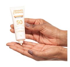 Protetor Solar Facial Cenoura & Bronze FPS 50 50 gr Toque Seco