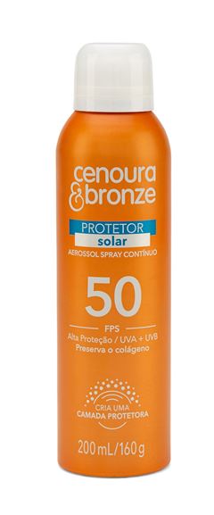 Protetolar Solar Aerosol Cenoura & Bronze FPS 50 200 ml