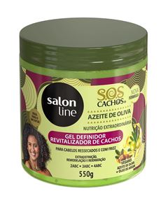 Gel Revitalizador de Cachos Salon Line S.O.S Cachos 550 gr Azeite de Oliva