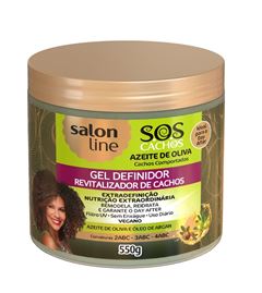 Gel Revitalizador de Cachos Salon Line S.O.S Cachos 550 gr Azeite de Oliva