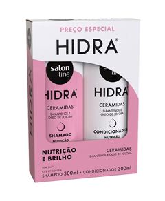Kit Shampoo Mais Condicionador Salon Line Hidra 300 ml Cada Ceramidas 