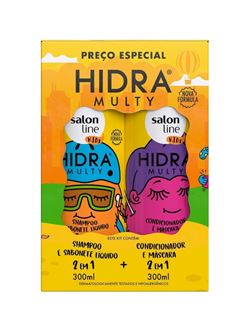 kit Shampoo + Condicionador Salon Line Hidra Multy 300 ml Kids
