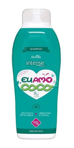 Shampoo Griffus Intense 500 ml Eu Amo Coco