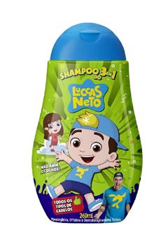Shampoo Infantil Luccas Neto 250 ml 3 em 1 