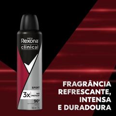 Desodorante Aerosol Antitranspirante Rexona Men Clinical 150 ml Sport