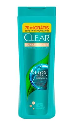 Shampoo Anticaspa Clear Leve 400 ml Pague 330 ml Detox Diario 