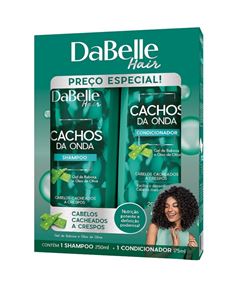 Kit Shampoo 250 ml + Condicionador 200 ml Dabelle Cachos da Onda