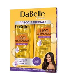 Kit Shampoo 250 ml + Condicionador 175 ml Dabelle Liso Arrasador