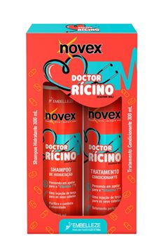 Kit Shampoo + Condicionador Novex 300 ml Doctor Rícino 
