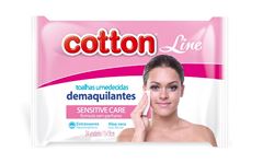Toalha Umedecida Cotton Line Com 24 Demaquilantes