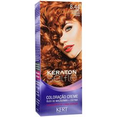 Coloração Keraton Selfie 50g 8.44 Louro Claro Acobreado Intenso