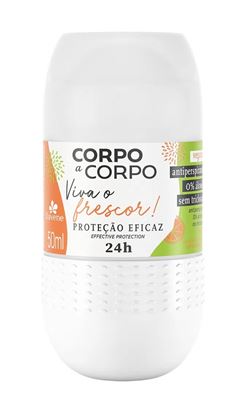 Desodorante Roll On Davene Corpo A Corpo 50 ml Viva o Frescor!