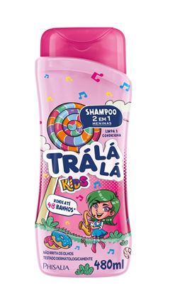Shampoo Trá Lá Lá Kids 480 ml 2 em 1 Menina