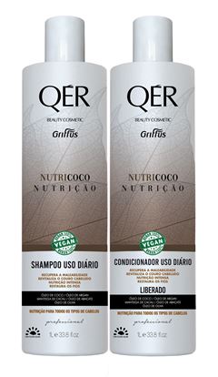 Kit Shampoo + Condicionador Griffus Qér 1 L Nutricoco 